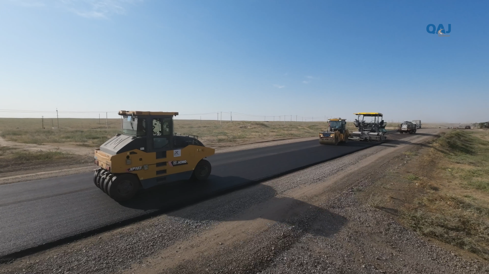  В Туркестанской области ремонтируют трассу, соединяющую регион с Узбекистаном