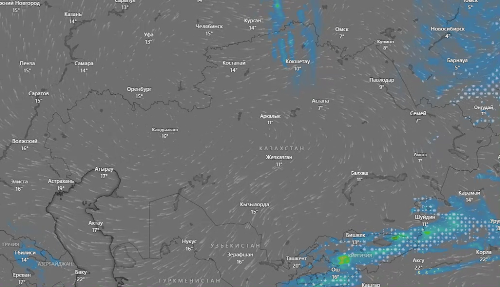 Погодные условия на республиканских автодорогах