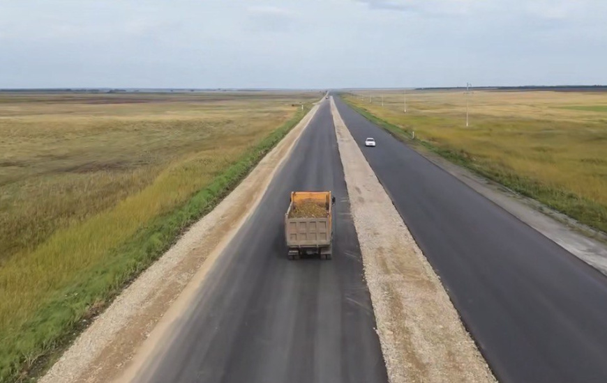 В СКО на участке автодороги «Жезказган – Петропавловск, через Аркалык» км 876-896 идет средний ремонт с устройством двухслойного покрытия